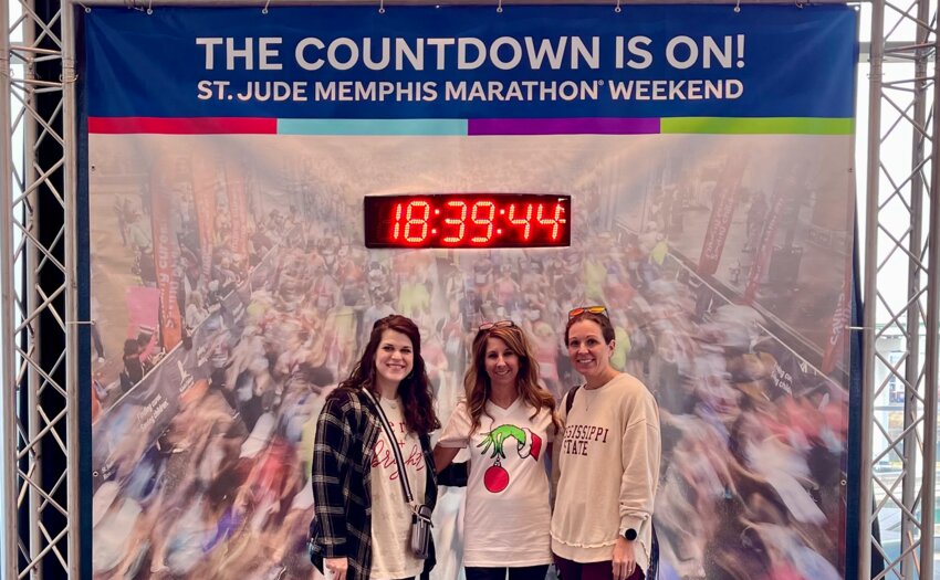 Racheal Page, Stephanie Brown, and Jessica Myers recently ran in the St. Jude Marathon.